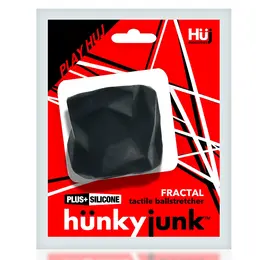 hunkyjunk Fractal Tactile Ballstretcher Plus+SILICONE Tar Ice Blue