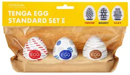 Tenga Egg Standard Set x3 - Compact Disposable Intimate Sleeves Variety