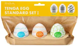 Tenga Egg Standard Set 1 - Compact Flexible Intimate Device 3-Pack
