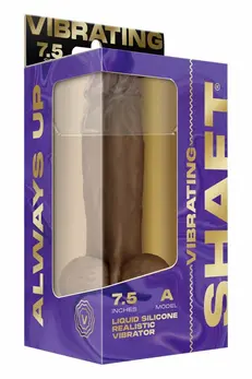 SHAFT Vibrating Model A 7.5 Inch Oak - FlexiSkin™ Silicone, Remote, Waterproof