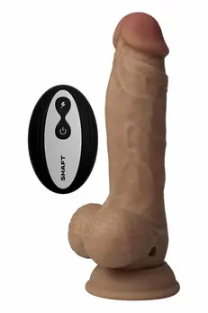 SHAFT Vibrating Model A 7.5 Inch Oak - FlexiSkin™ Silicone, Remote, Waterproof