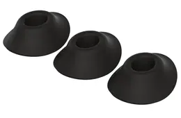 Womanizer Next Replacement Head S Black - Set of 3, Silicone/PU