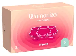 Womanizer Next Replacement Heads Size S, Set of 3, Silicone, White