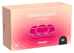 Womanizer Next Interchangeable Silicone Head Black M (3 pcs)