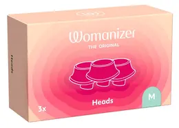 Womanizer Next Replacement Heads M 3-Pack Silicone Sage Green