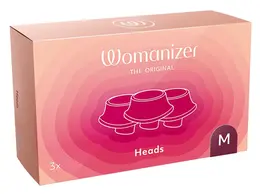 Womanizer Replacement Heads Bordeaux M - 3-Pack, Silicone, For Premium 2/Classic 2
