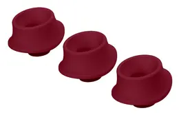 Womanizer W-Heads S Bordeaux - Set of 3 Silicone Attachments