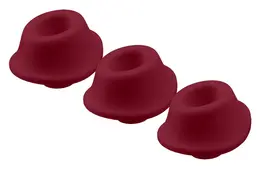 Womanizer W-Heads S Bordeaux Replacement Attachments 3-Pack Silicone