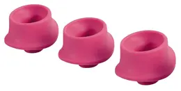 Womanizer Replacement Heads L 3-Pack - Raspberry Silicone, 23mm