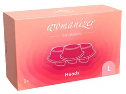 Womanizer Replacement Heads L 3-Pack - Silicone, Large, 23 mm Opening