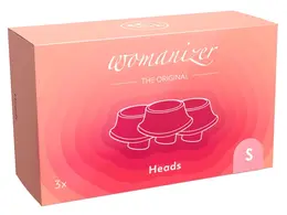Womanizer Heads S Replacement Set 3pcs, Silicone, Pink, Size S
