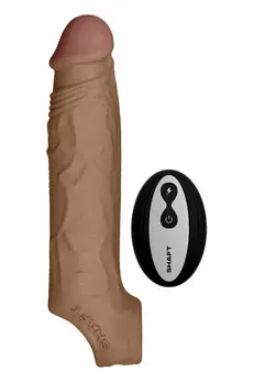 SHAFT Model F Vibrating Sheath Size 1 Oak - FlexiSkin™, 8 Modes, Waterproof