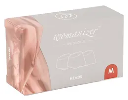 Womanizer Heads Duo Bordeaux M Replacement Attachments, 3-Pack, Silicone