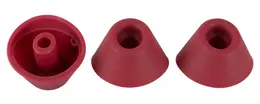 Womanizer Heads Duo Bordeaux S - Replacement Silicone Attachments, 3-Pack