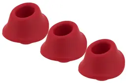 Womanizer W-Heads Set 3x Medium Red - Replacement Silicone Heads M