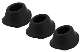 Womanizer Heads Black M 3-Pack - Replacement Silicone Caps 15mm