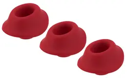 Womanizer Head Replacement Set S Red 3-Pack Silicone Accessories