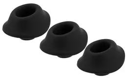 Womanizer Replacement Silicone Heads S Black 3-Pack for Premium Models