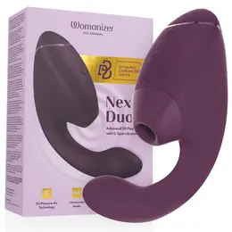 Womanizer Duo Next Dual Air & Vibration System Dark Purple 195mm