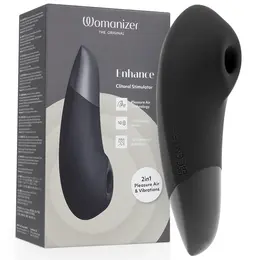 Womanizer Enhance Black - Dual-Action Intimate Air & Vibration Device