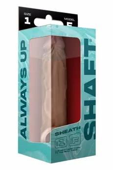 SHAFT Sheath Model F Size 1 Pine 19.8cm Liquid Silicone Sleeve