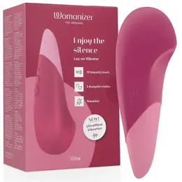 Womanizer Vibe Lay-On UltraWave Silent Model Dusky Pink Silicone IPX7