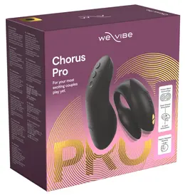 We-Vibe Chorus Pro Satin Black - Advanced Partner Vibrator, 3 Motors