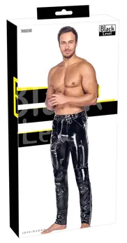 Black Level Mens Trousers 2XL Shiny Black Classic Cut by You2Toys