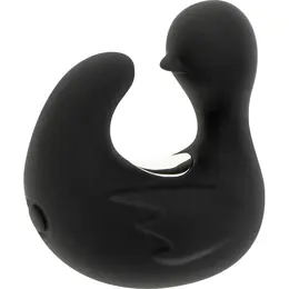 Black&Silver DuckyMania Rechargeable Silicone Finger Massager, Black
