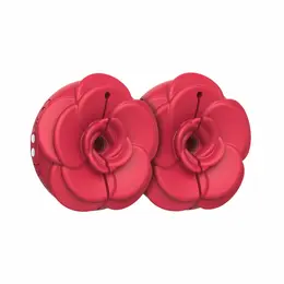 Teazers Vibrating Silicone Nipple Clamps Red - Adjustable & Rechargeable