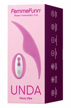 FemmeFunn Unda Pink - Ultra-Thin Wearable Intimate Device, Remote Control