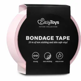 EasyToys Fetish Collection Bondage Tape Pink 20m - Flexible Restraint Tape