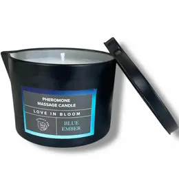 Eye of Love Bloom Blue Ember Indica Massage Candle 150ml Vegan Formula