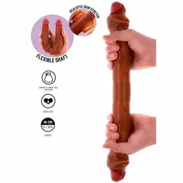 ToyJoy Get Real Double-Ended Silicone Intimate Model Caramel 46 cm