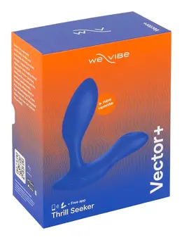 We-Vibe Vector+ Royal Blue - Flexible Intimate Wellness Device, 10 Modes