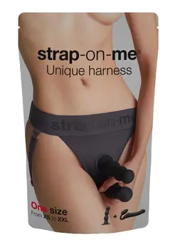 Strap-on-me Unique Harness Grey - Adjustable Microfibre One Size