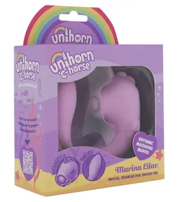 Unihorn C-Horse Marina Lilac Flexible Dual Vibrator Silicone 15cm
