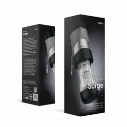 Nexus Alpha Surge Rotating & Suction Intimate Machine Black