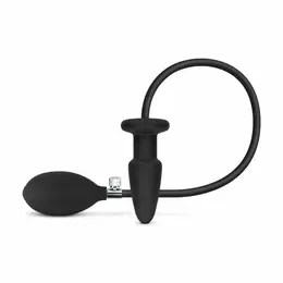 EasyToys Inflatable Anal System Black - Adjustable Size, Release Valve