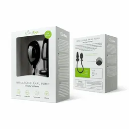 EasyToys Inflatable Anal System Black - Adjustable Size, Release Valve
