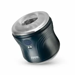 FPPR Dual-Sided Vibrating Sensation Device Black Waterproof Compact
