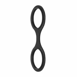 EasyToys Silicone Restraint Handcuffs Black - Flexible & Lightweight Design