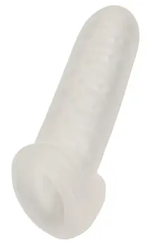 Rebel Thickening Intimate Sleeve L Transparent 16.5 cm Flexible TPE