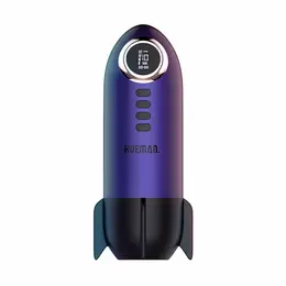 Hueman Blast Off Intimate Rocket Device Purple - 10 Modes & LED Panel