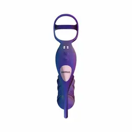 Hueman Deep Impact Dual-Action Silicone Intimate Ring Purple
