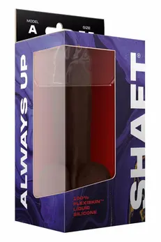 SHAFT Model A 7.5 Inch Liquid Silicone Dual-Layer Intimate Device Mahogany