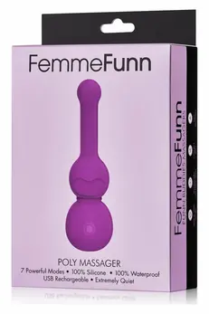 FemmeFunn Poly Massager Purple - Compact Waterproof Silicone Wand