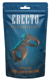 Erecto Liquid Silicone Performance Sleeve with Dual Support Rings, 8cm