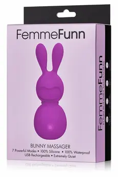 FemmeFunn Bunny Massager Purple - Compact Waterproof 7-Mode Model