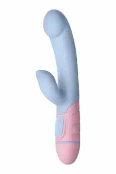 FemmeFunn FFIX Rabbit Light Blue Dual-Action Silicone Massager 20 Modes